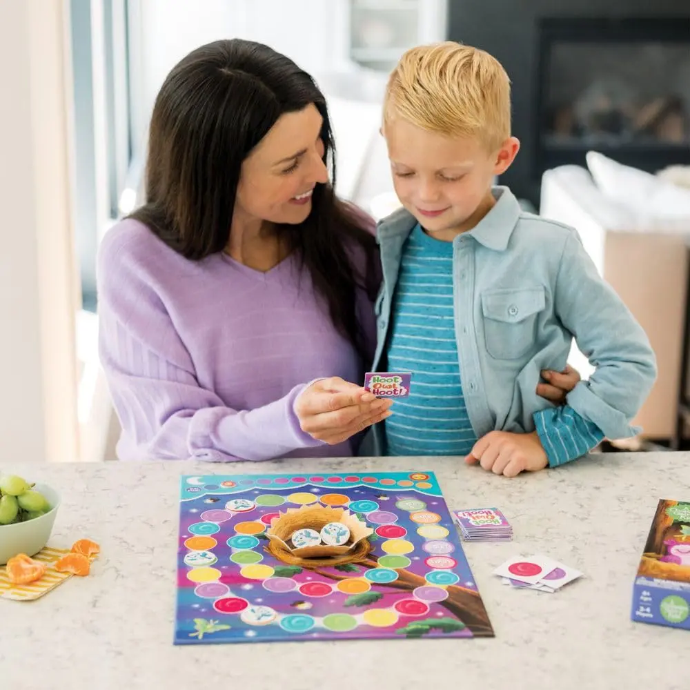 Peaceable Kingdom Hoot Owl Hoot Cooperative Matching Game 13x9x2 inches | Educational Board Game for Kids Ages 4-8 - view 2