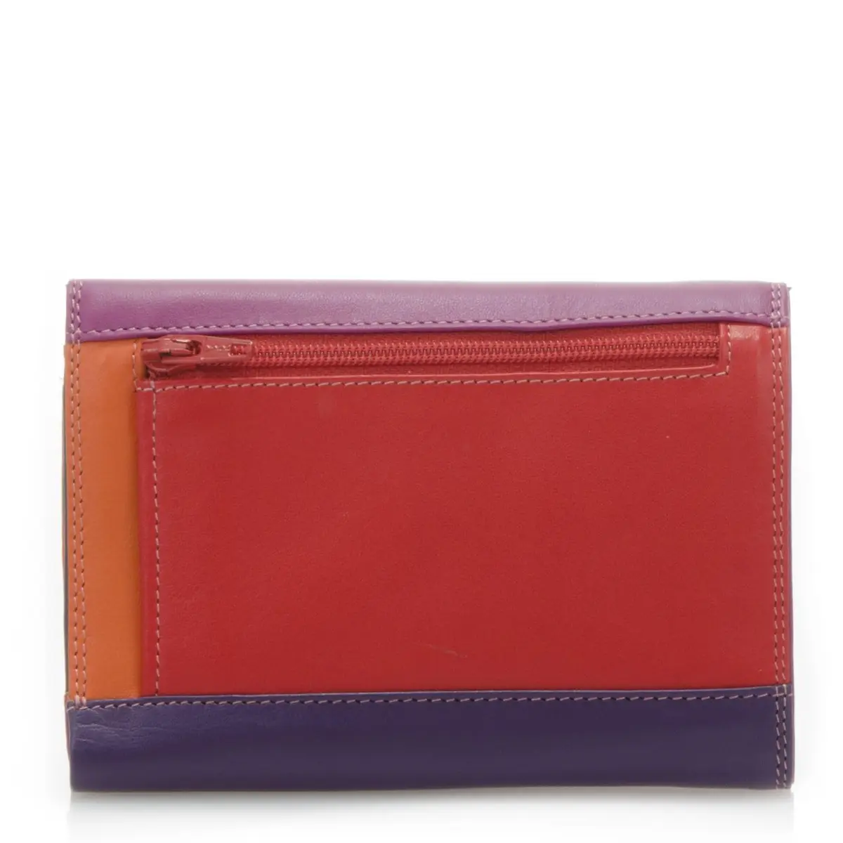 mywalit Double-Flap Leather Wallet | 6 Card Slots | ID Window, Coin Pockets & Pen | Sangria Multi | Compact & Stylish for Men & Women - view 4