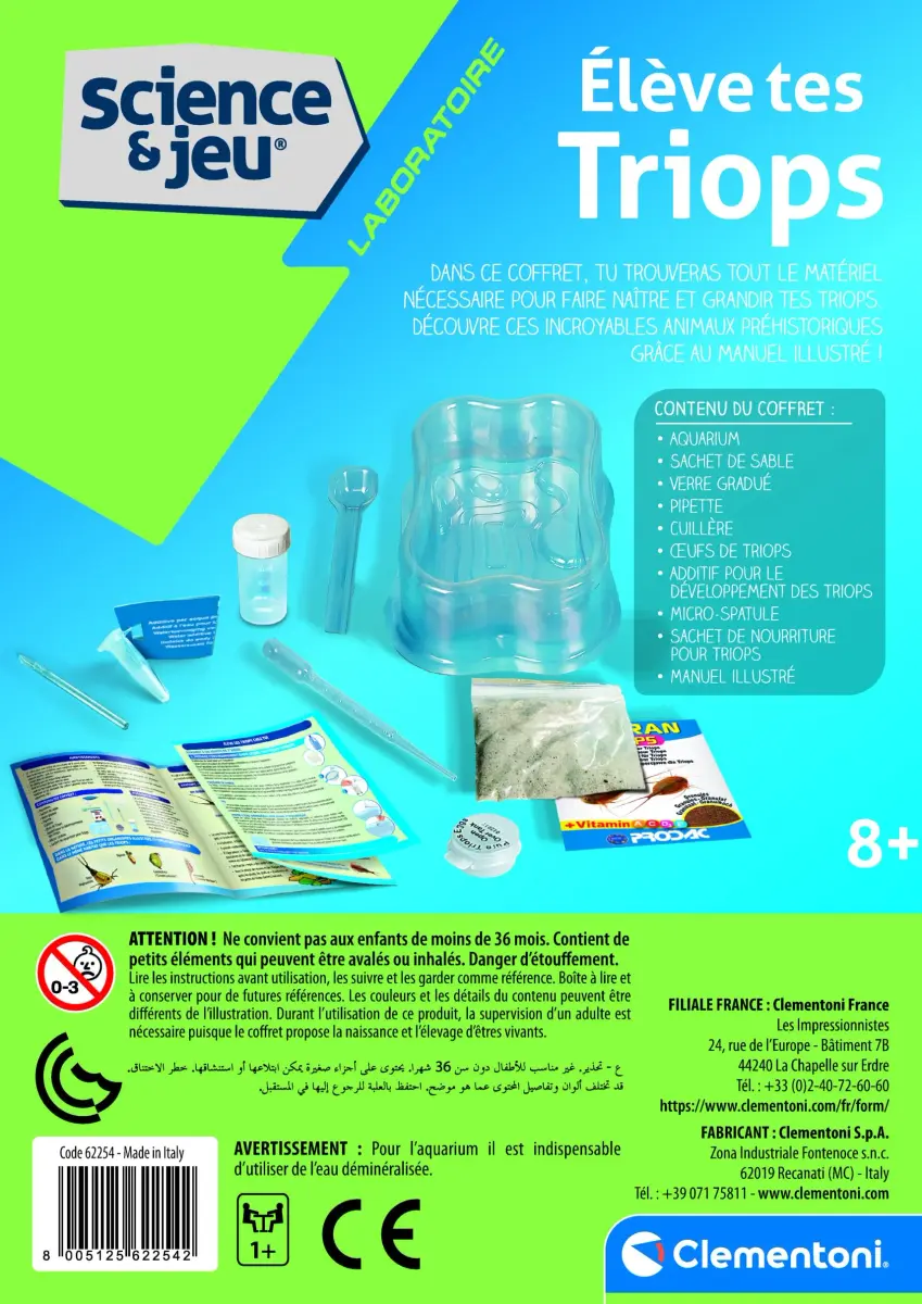 Clementoni 62254.2 Triops Educational and Scientific Games Kit | Ages 8+ - view 3