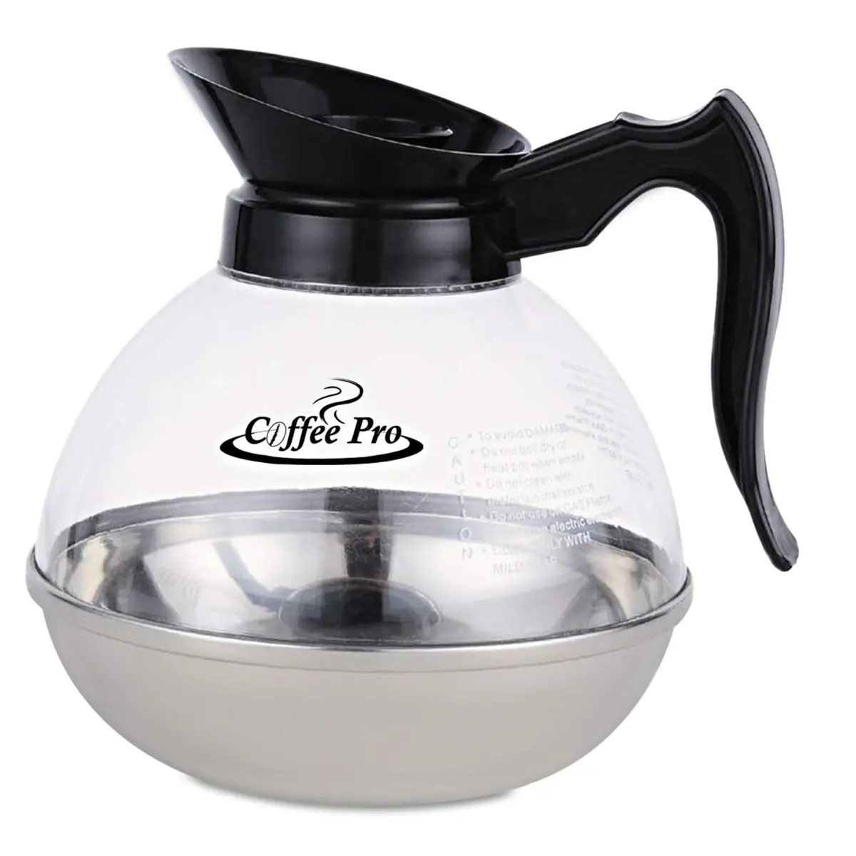 Coffee Pro CPU12 Unbreakable Coffee Decanter 12 Cup | Durable Stainless Steel & Polycarbonate - main product image