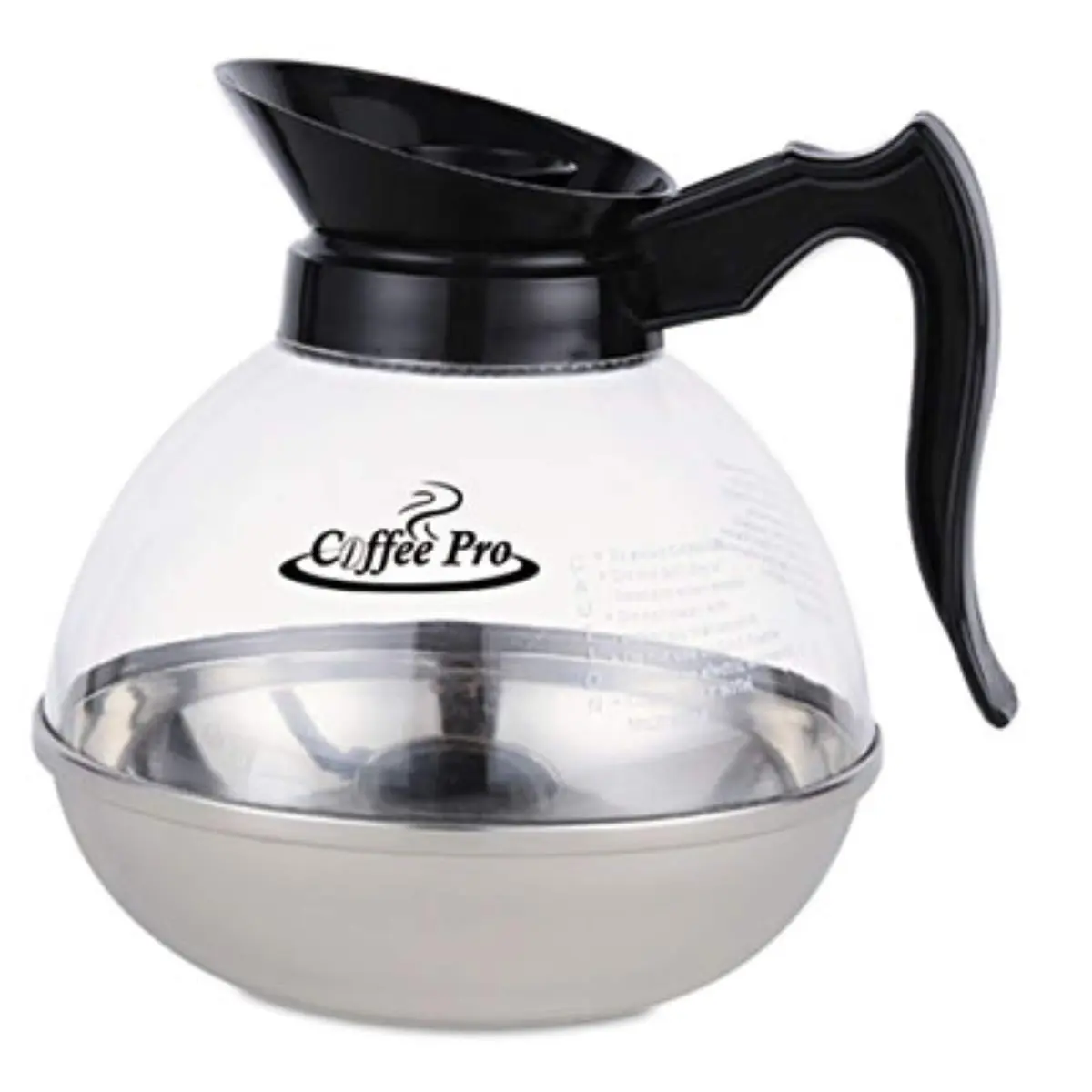 Coffee Pro CPU12 Unbreakable Coffee Decanter 12 Cup | Durable Stainless Steel & Polycarbonate - view 2