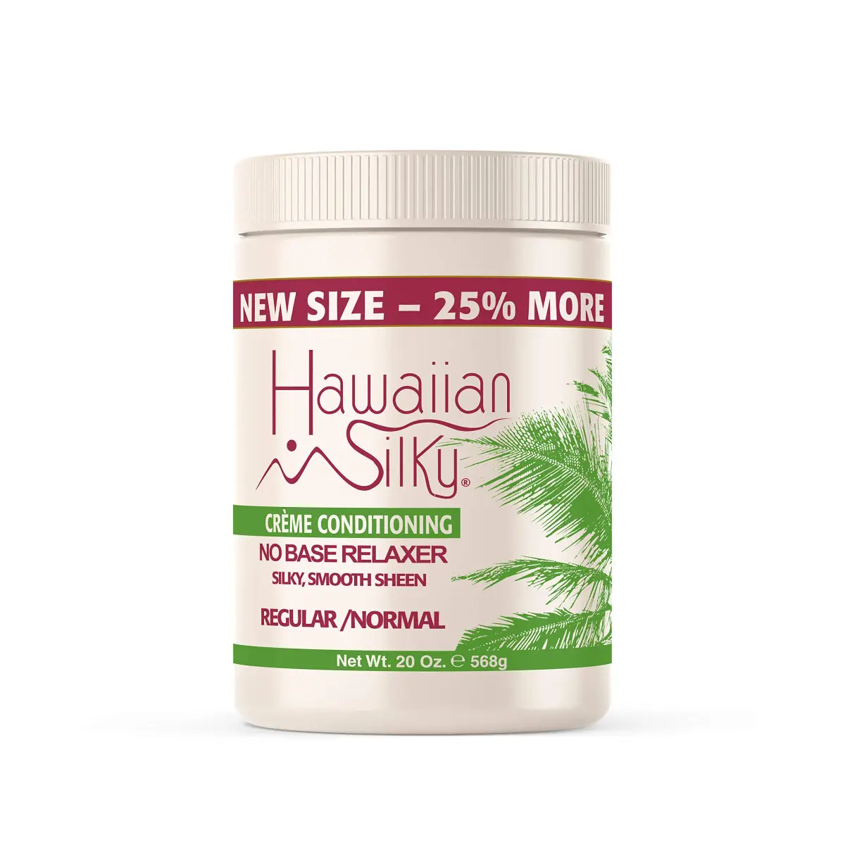 Hawaiian Silky No-Lye Relaxer Regular 591ml (20 Ounce) | Gentle Straightening for Normal Hair - main product image