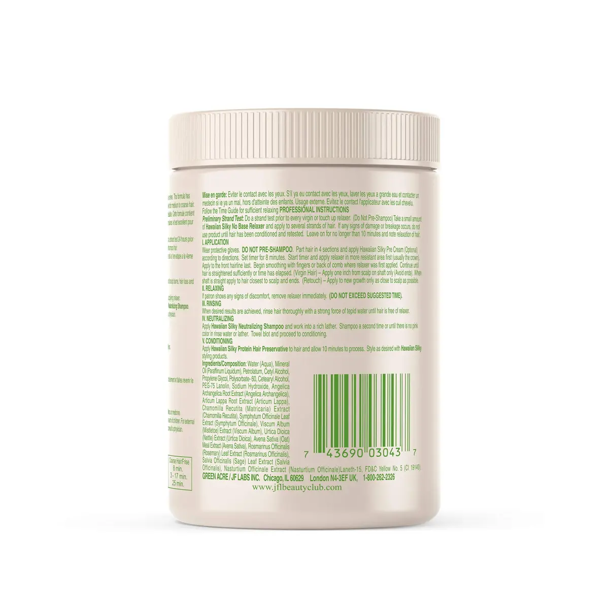 Hawaiian Silky No-Lye Relaxer Regular 591ml (20 Ounce) | Gentle Straightening for Normal Hair - view 3