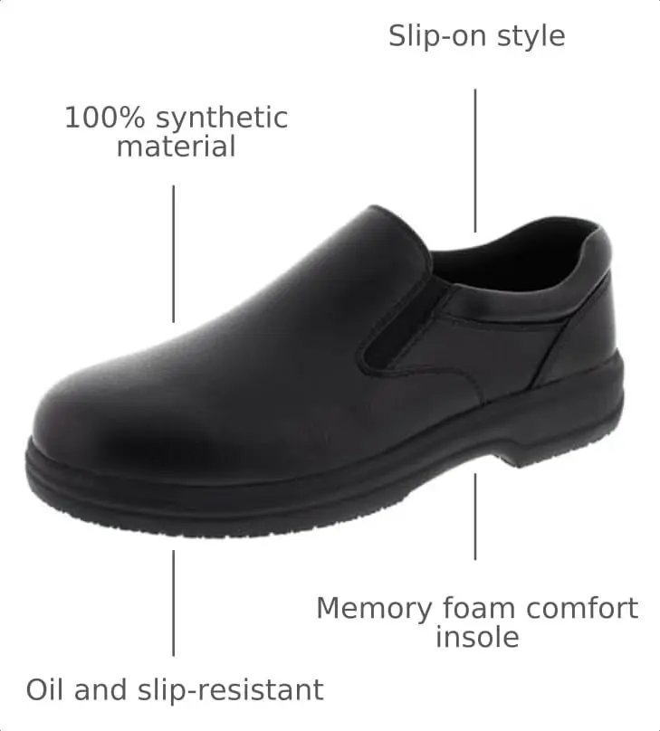 Deer Stags Manager Loafers Shoes, Black, 10.5 US | Slip-On Comfort & Safety - view 3