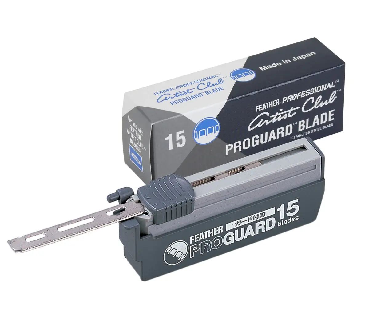 Feather Artist Club ProGuard Razor Blades 15 Count | Professional Single Edge Blades for Precise Shaving - main product image