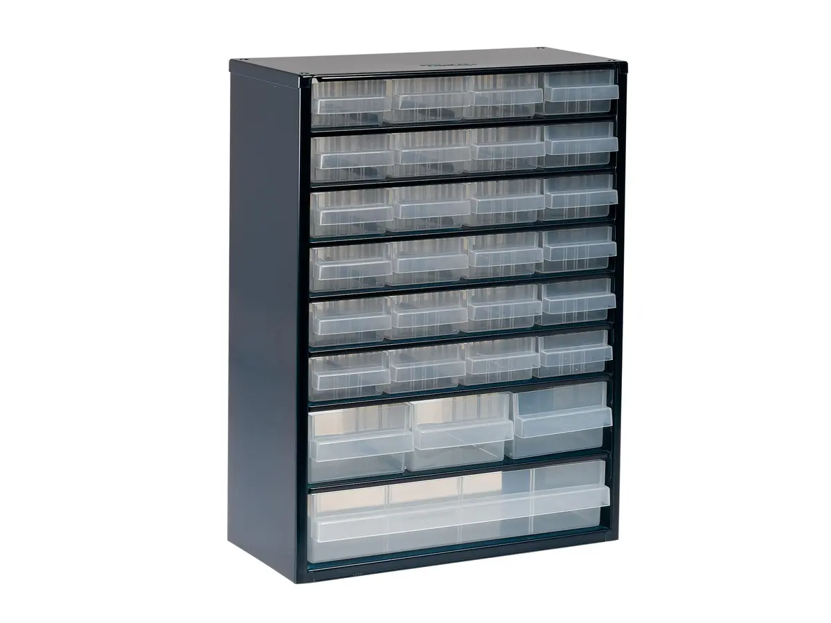 Raaco Steel Storage Cabinet, 28-Drawer | Heavy-Duty Metal Organizer for Workshop & Garage - main product image