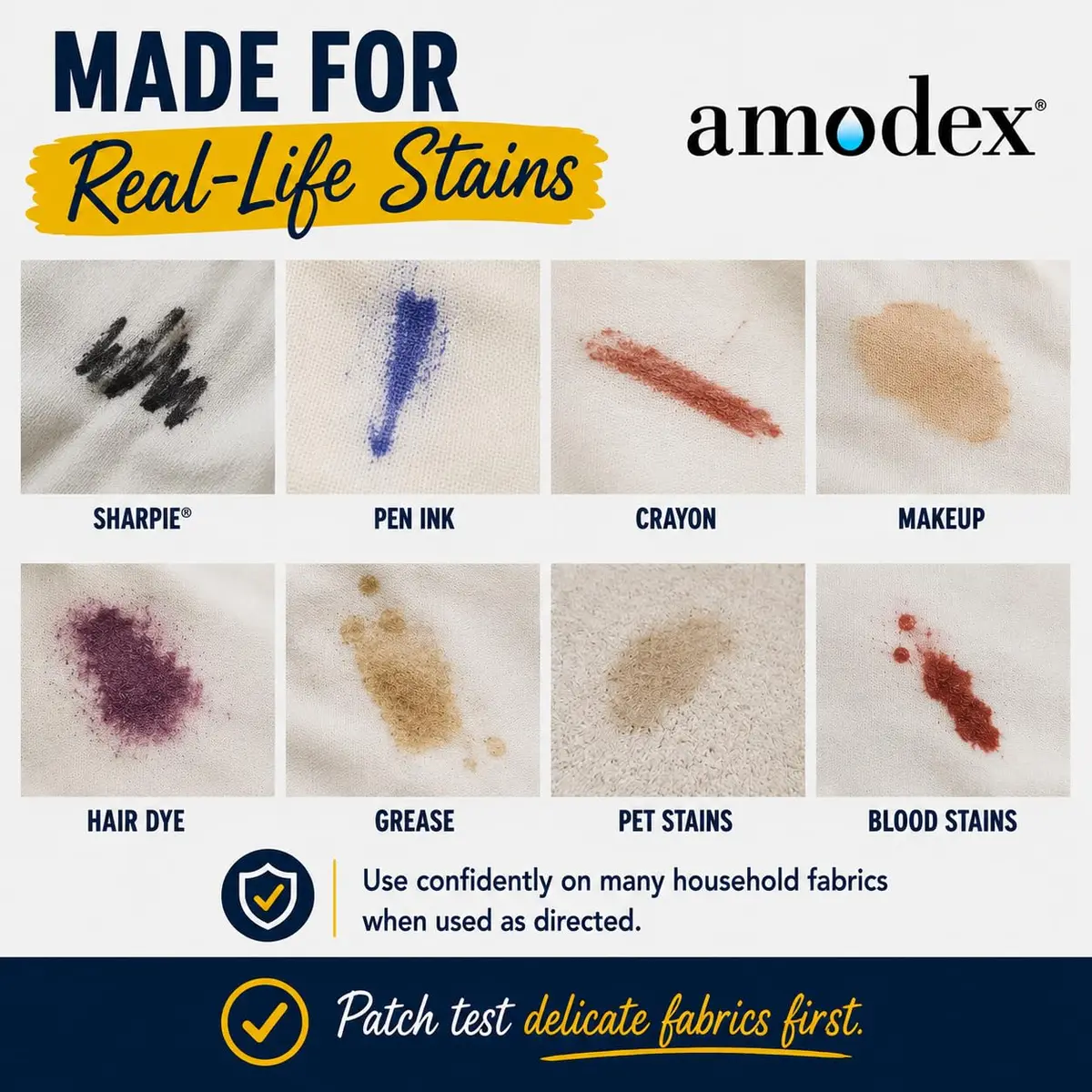 Amodex Ink & Stain Remover Traveler 0.5oz Bottle with Built-in Brush | Eco-Friendly, Non-Toxic, USA Made - view 5