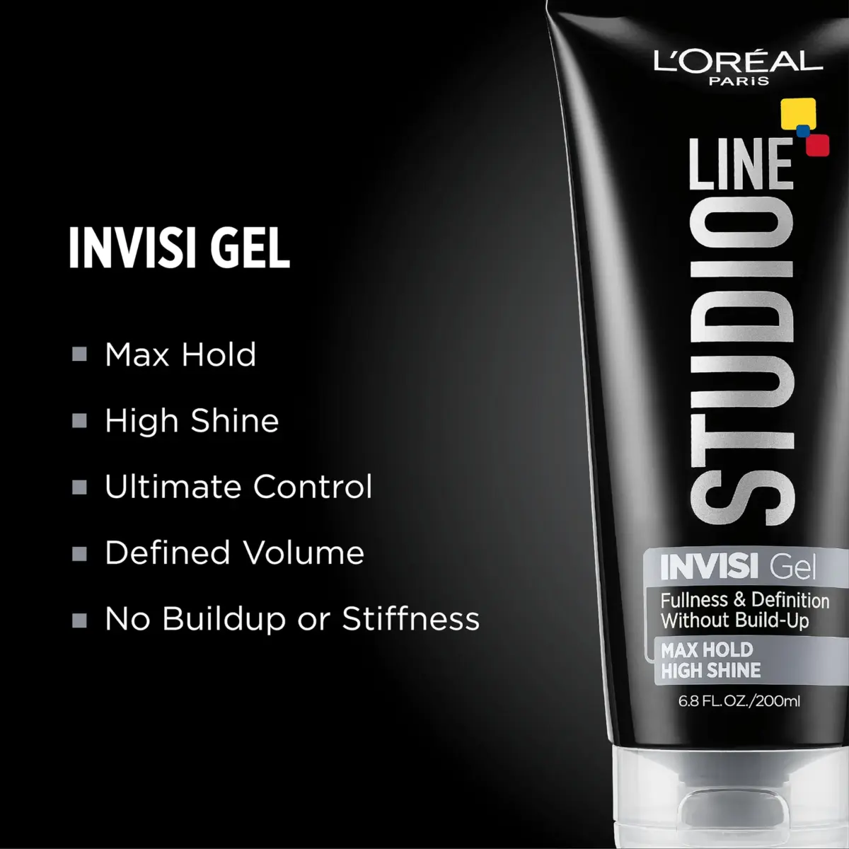 L'Oreal Paris Studio Line Invisi Gel Strong Hold 201ml (6.80 oz) | Maximum Volume & Hold - view 2