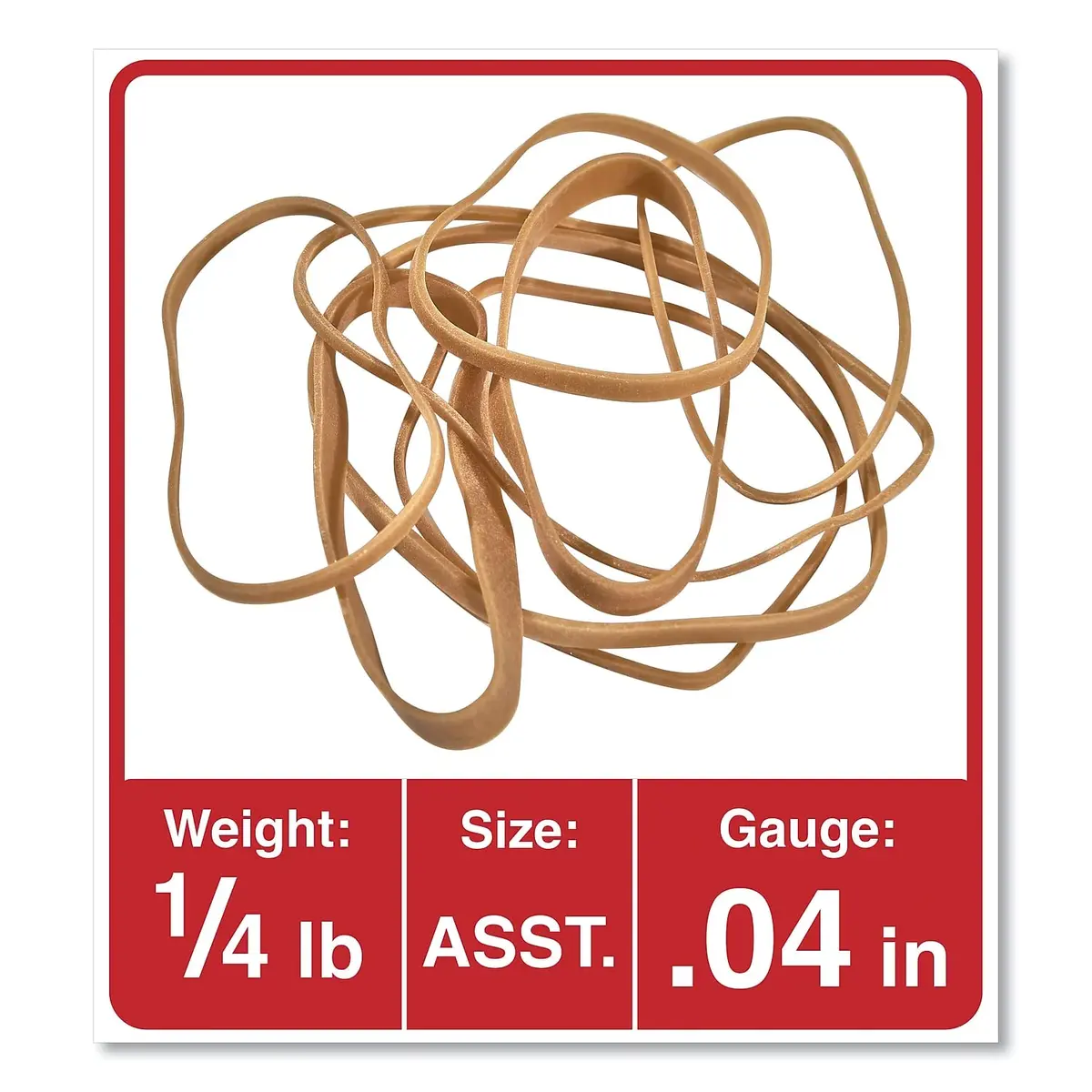 Universal Rubber Bands Beige 1 oz (0.11 kg) | General Purpose Office & Home Use - view 2