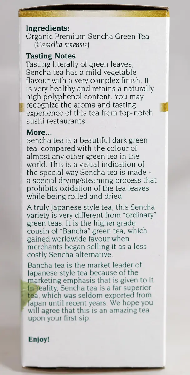 Celebration Herbals Green Tea Sencha Organic 24 Bag | Mild Vegetable Flavor, High Polyphenols, Sushi Restaurant Aroma - view 5