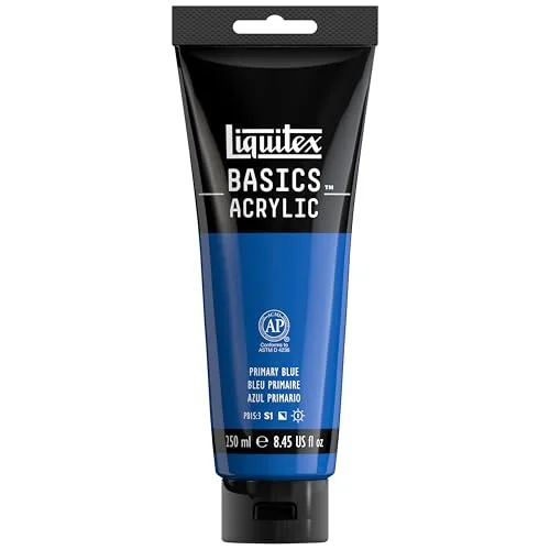 Liquitex Basics Acrylic Paint Primary Blue 118ml (4 oz) | ASTM D4236 Certified - main product image