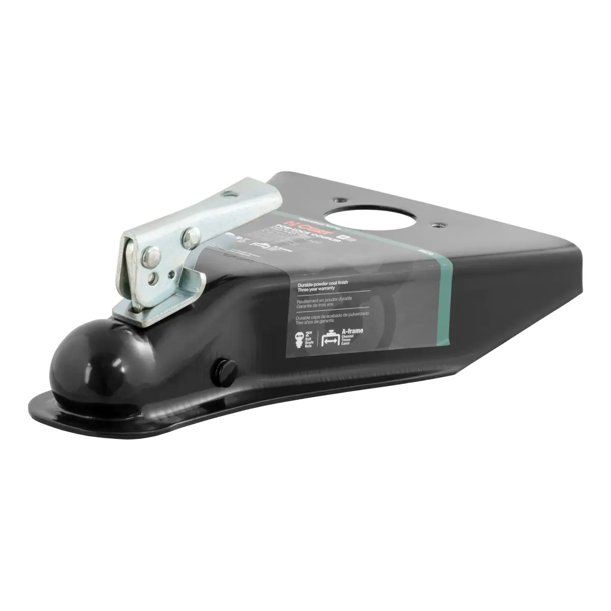 CURT 25210 A-Frame Coupler for 2-Inch Trailer Ball | 5000 lbs GVWR - main product image