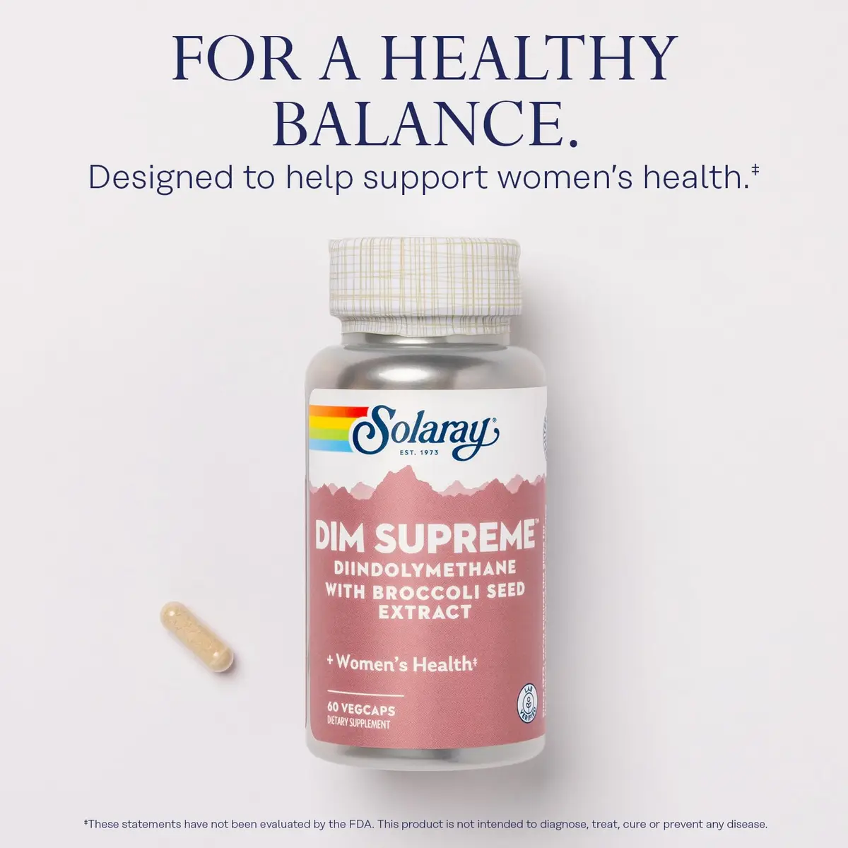 SOLARAY DIM Supreme 100 mg | Supports Women's Wellness & Balance - view 3