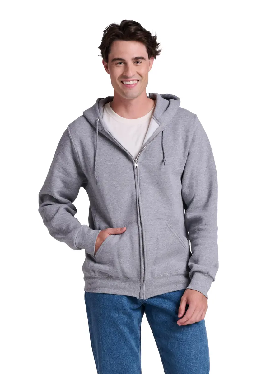 Russell Athletic Mens Hoodie Large Oxford | Moisture-Wicking Cotton Blend for Comfort - main product image