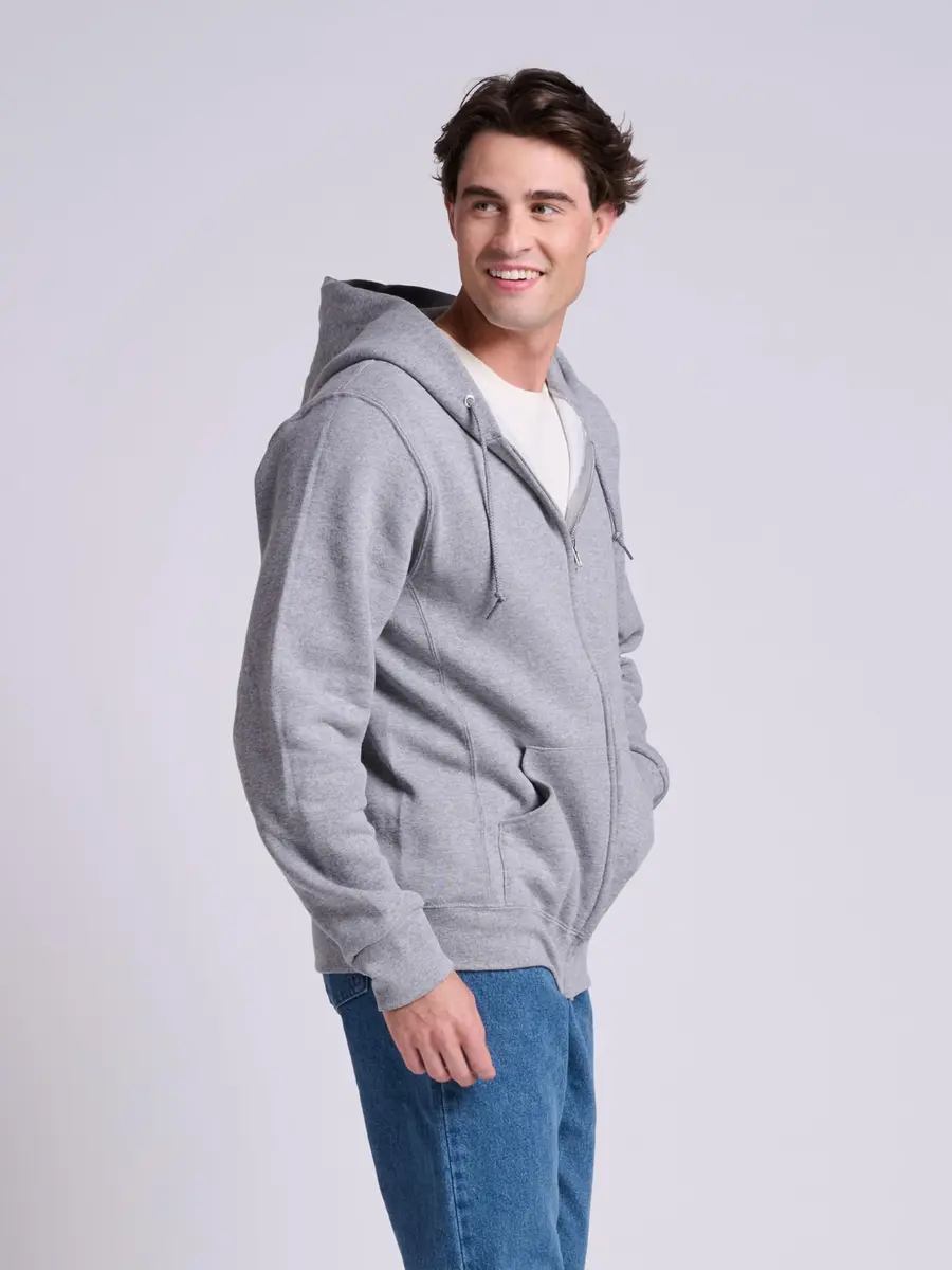 Russell Athletic Mens Hoodie Large Oxford | Moisture-Wicking Cotton Blend for Comfort - view 3