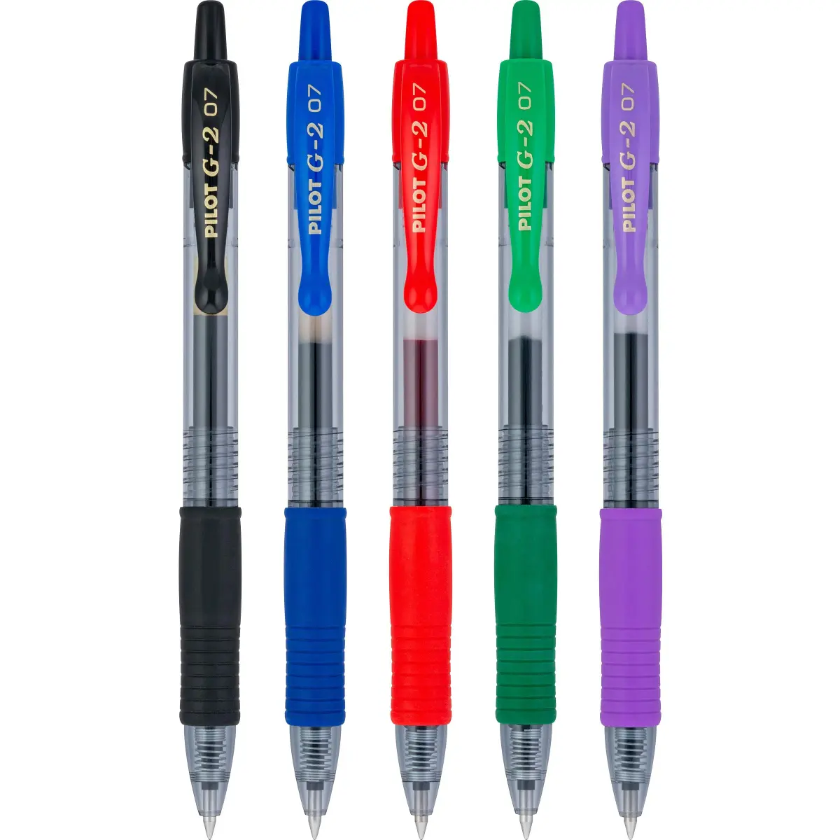 Pilot G2 Premium Gel Ink Rollerball Pens Fine Point 0.7mm Assorted Colors 5-Pack | Smooth Writing for Students & Office - view 5