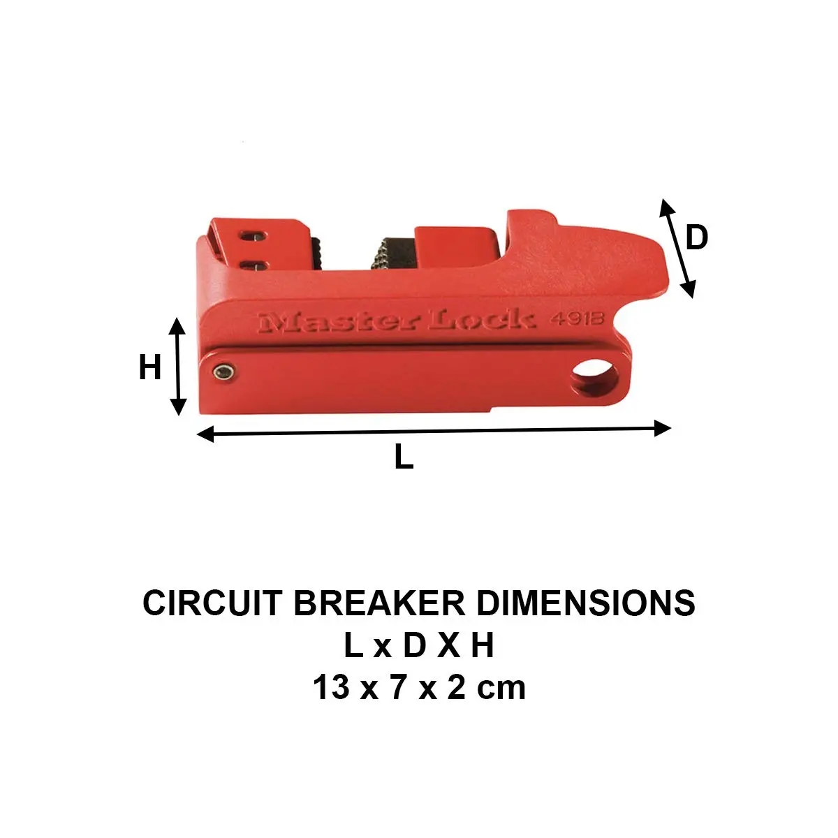 Master Lock 491B Lockout Tagout Circuit Breaker Tall & Wide Toggles | OSHA Compliant Lockout Device - view 6