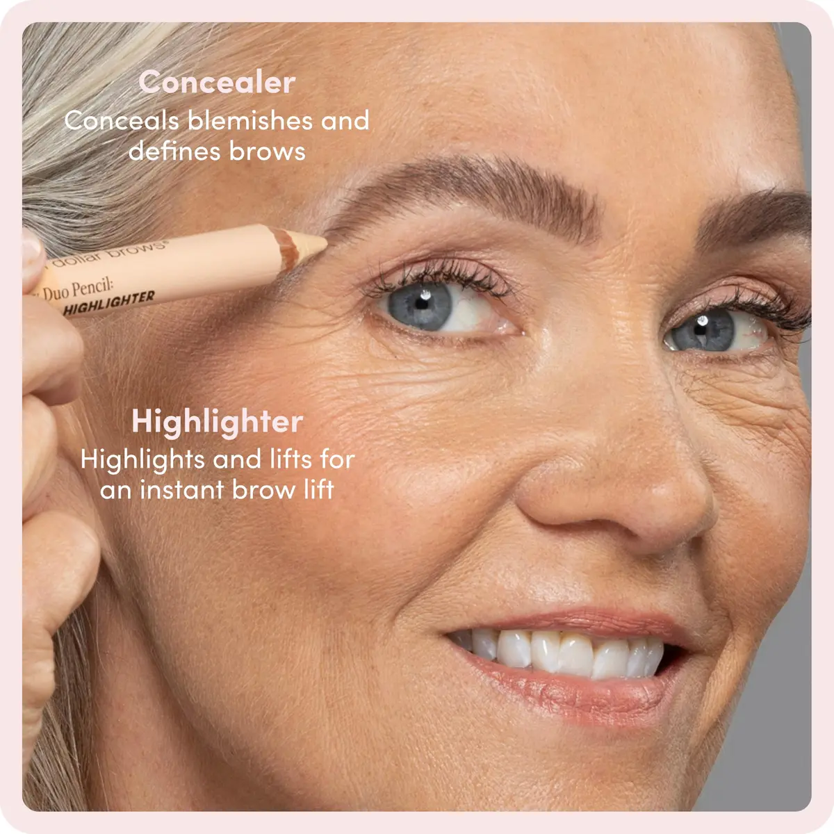 billion dollar brows Duo Brow Highlighter & Concealer Pencil Universal Wand | Instant Lift & Flawless Definition - view 3