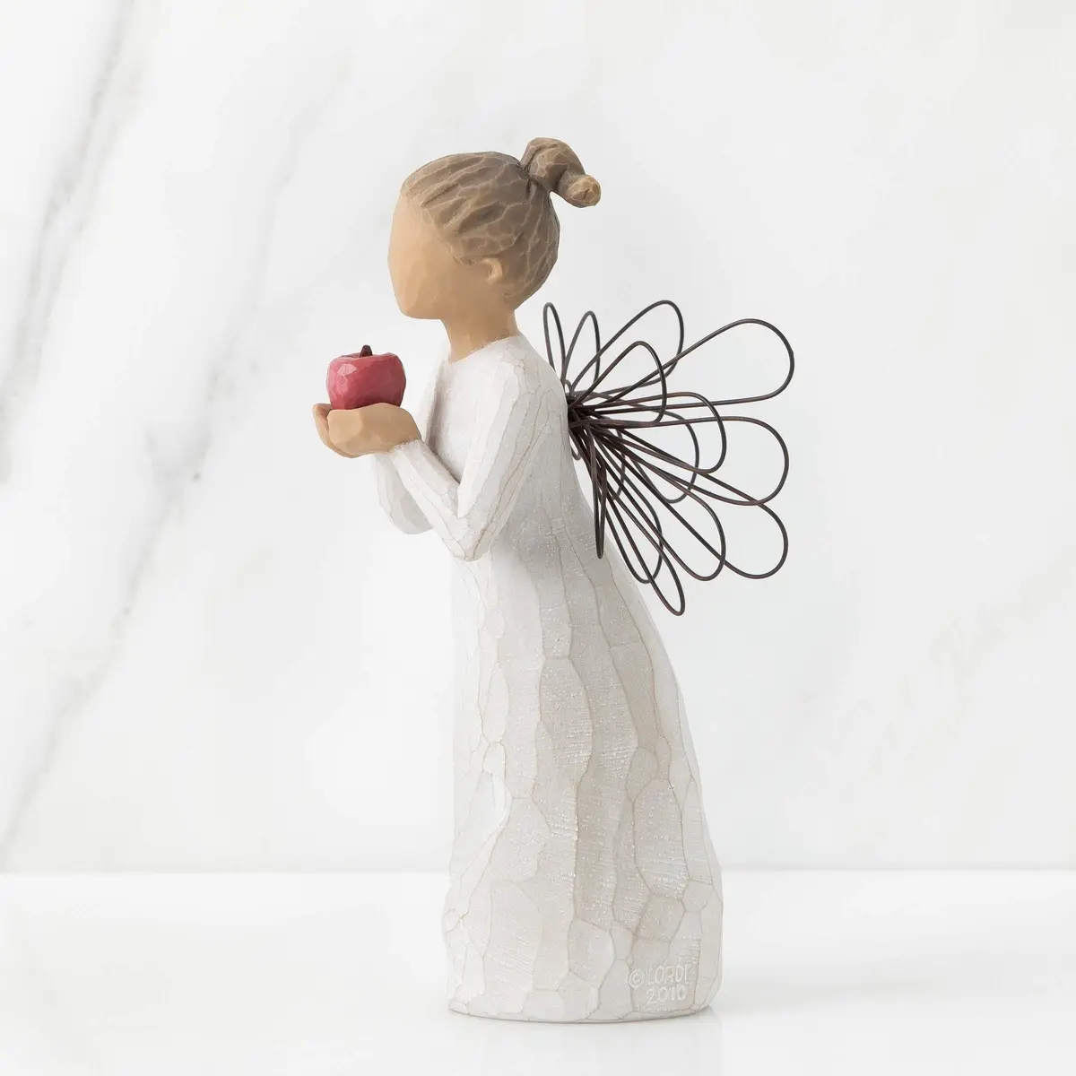 Willow Tree You're The Best! Angel Figurine 5.4 x 4.1 inches | Hand-Painted Resin - view 3