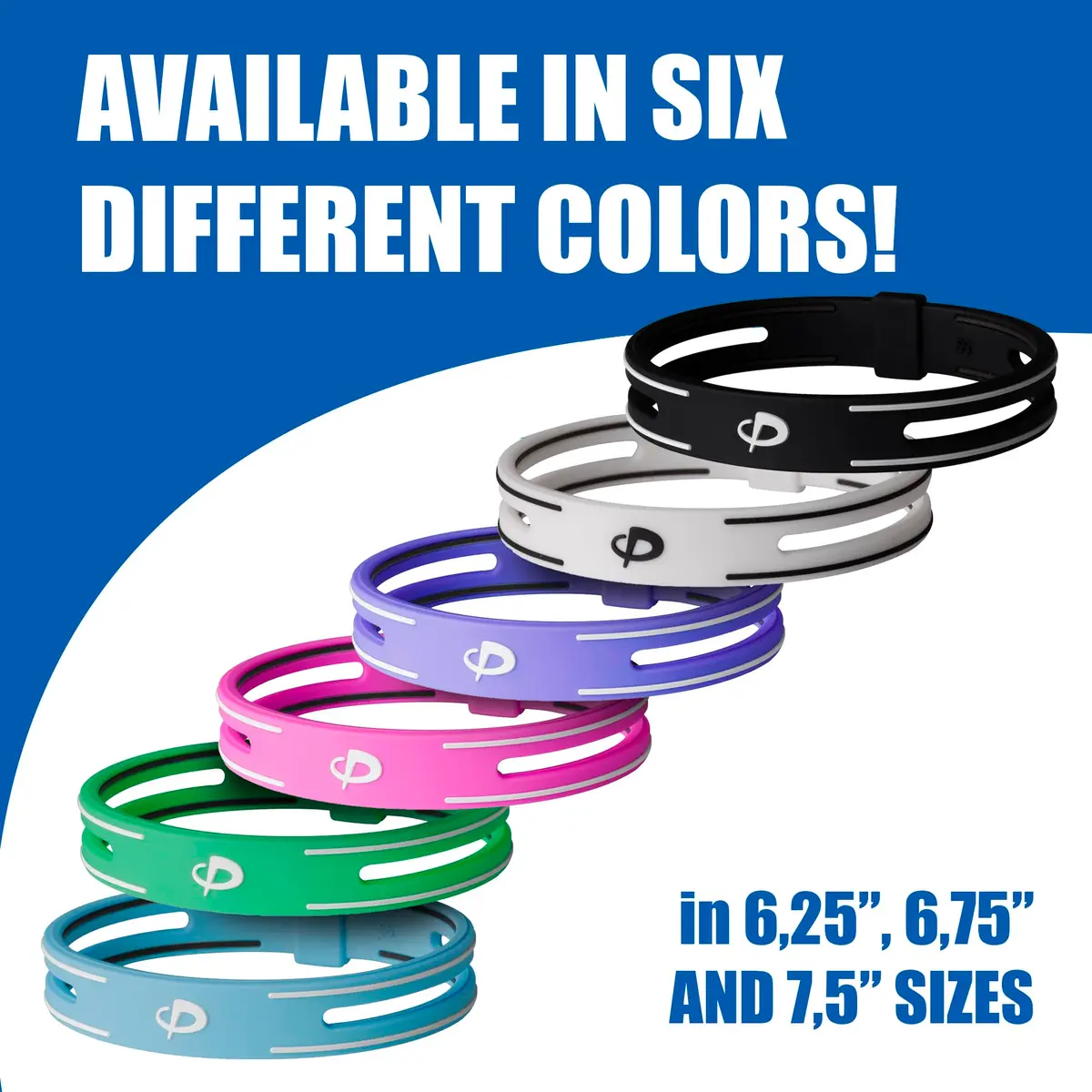 Phiten S-PRO Titanium Bracelet Waterproof Silicone 6.75 Inch | Aqua-Titanium for Muscle Relaxation - view 5
