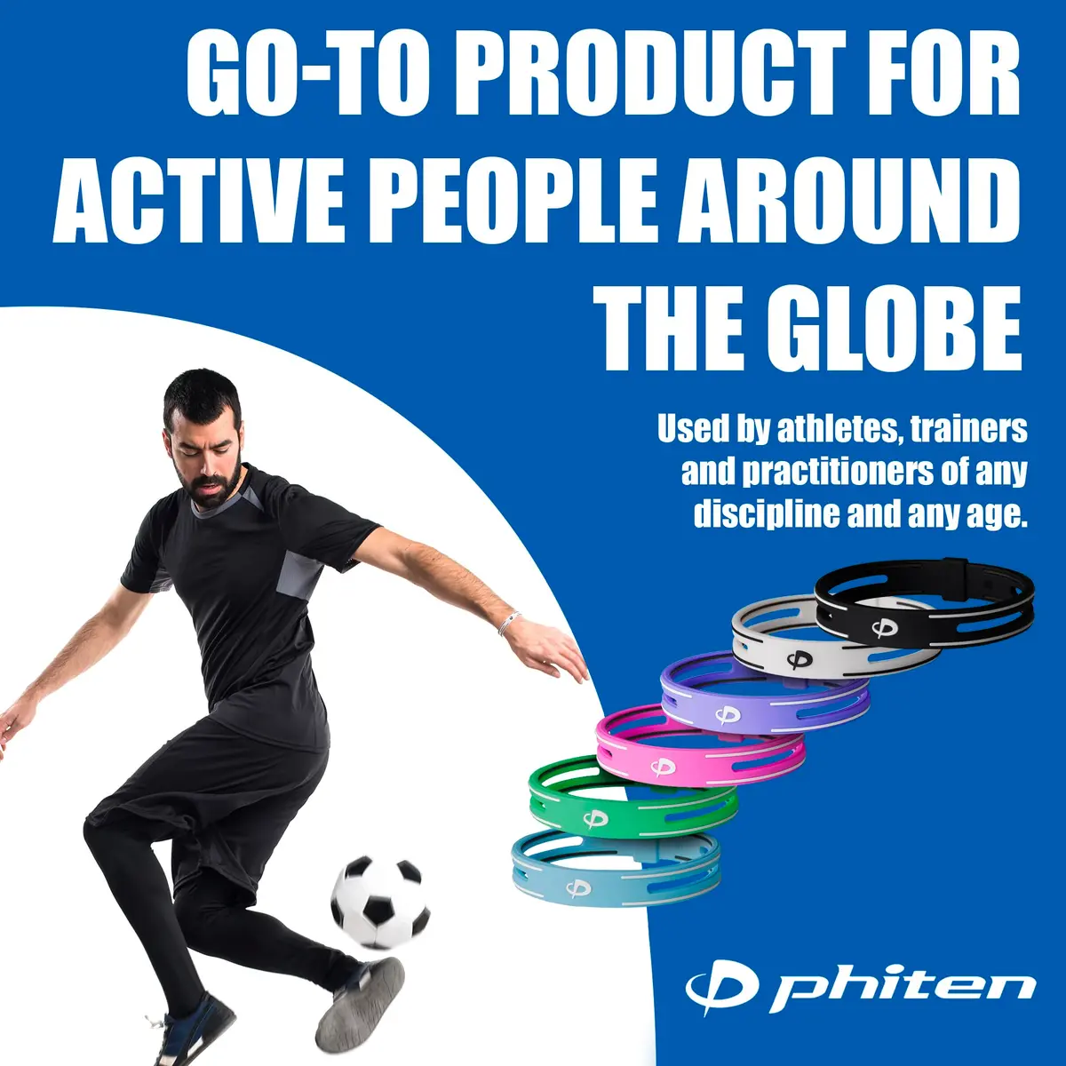 Phiten S-PRO Titanium Bracelet Waterproof Silicone 6.75 Inch | Aqua-Titanium for Muscle Relaxation - view 6