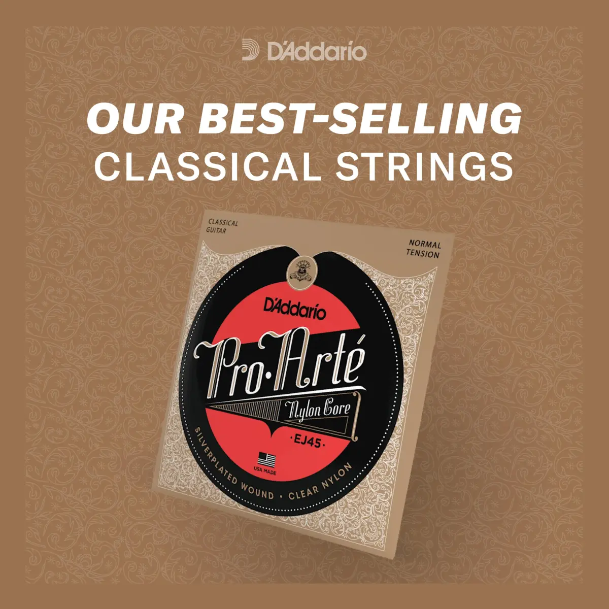 D'Addario Pro-Arte Composite Flamenco Clear Nylon Classical Guitar Strings | Flamenco Tension Set - view 3