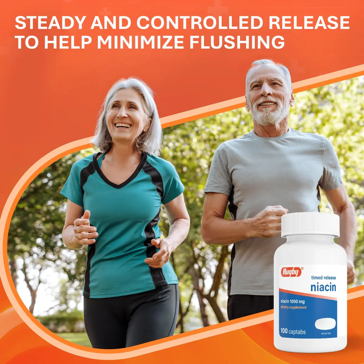 RUGBY LABORATORIES Timed-Release Niacin 1000mg | Supports Metabolism & Circulation - view 5
