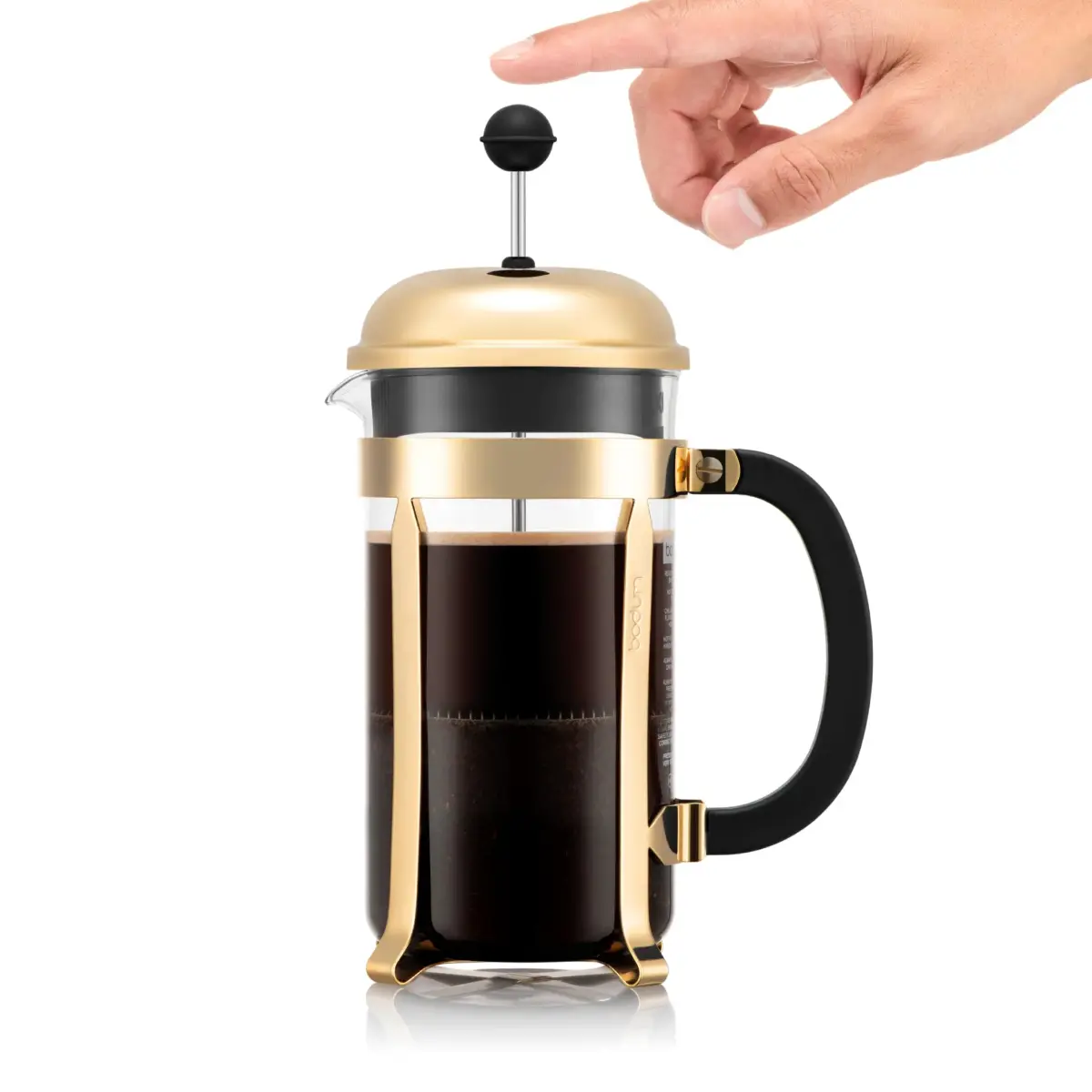 Bodum Chambord 34 oz French Press Coffee Maker - Classic Gold Finish - view 4