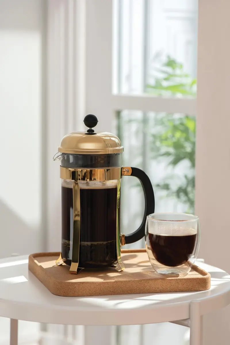 Bodum 34oz Chambord French Press Coffee Maker, High-Heat Borosilicate Glass, Gold – Made in Portugal - view 5