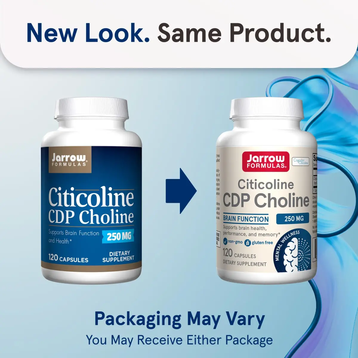 Jarrow Formulas Citicoline CDP Choline 250 mg Capsules | Brain Health Support, Memory Support, Cognitive Performance, Vegan-Friendly (120 Count) - view 2