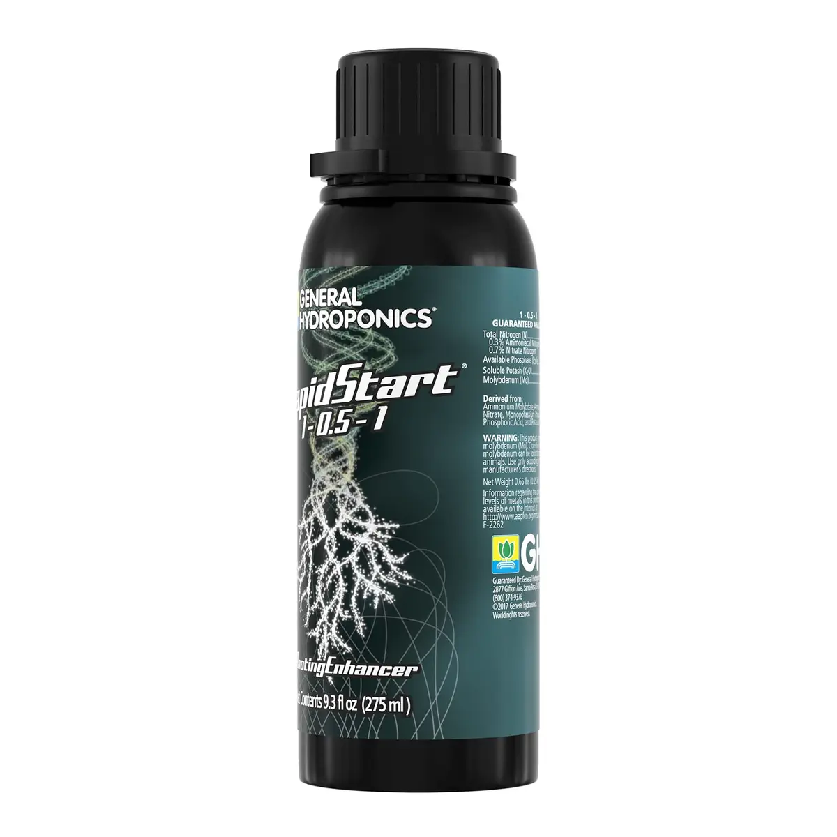 General Hydroponics RapidStart Liquid Fertilizer 275ml | Explosive Root Growth Support - view 4