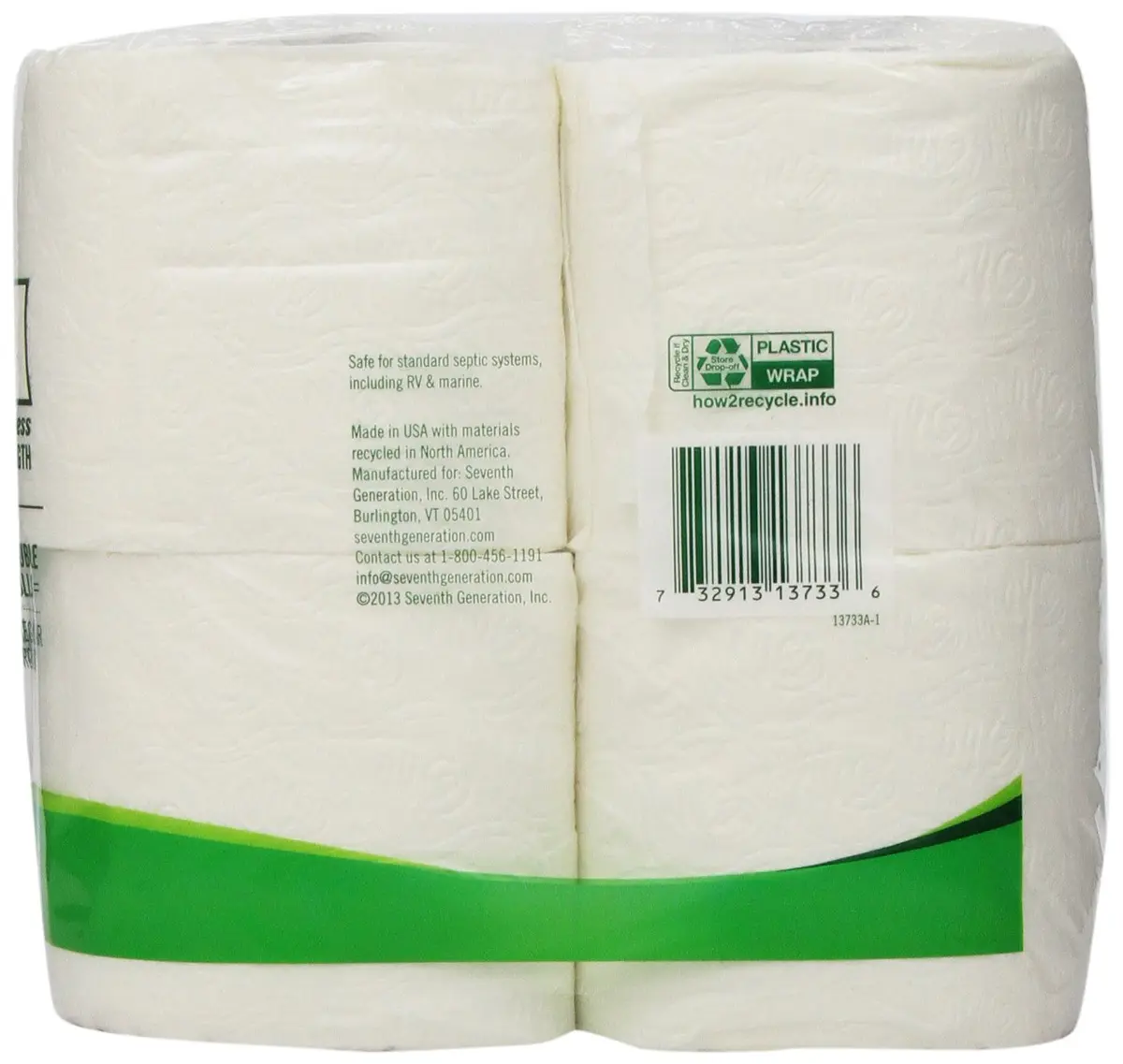 Seventh Generation Bathroom Tissue 12 pk | Chlorine-Free, Eco-Friendly, 2-Ply, White - view 2