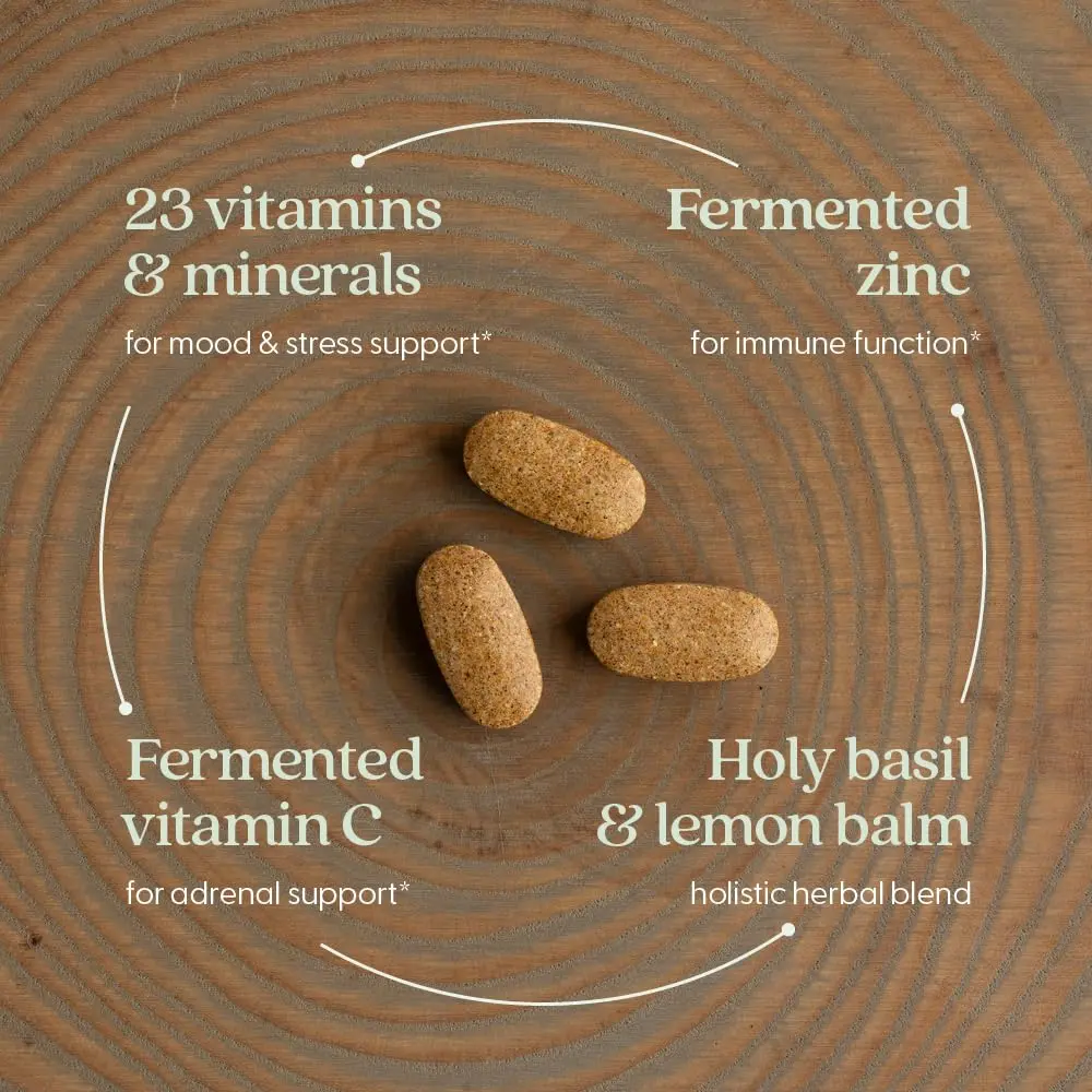 New Chapter Perfect Calm Stress Multivitamin 144 Count | Supports Mood & Stress, Fermented with Organic Botanicals - view 4