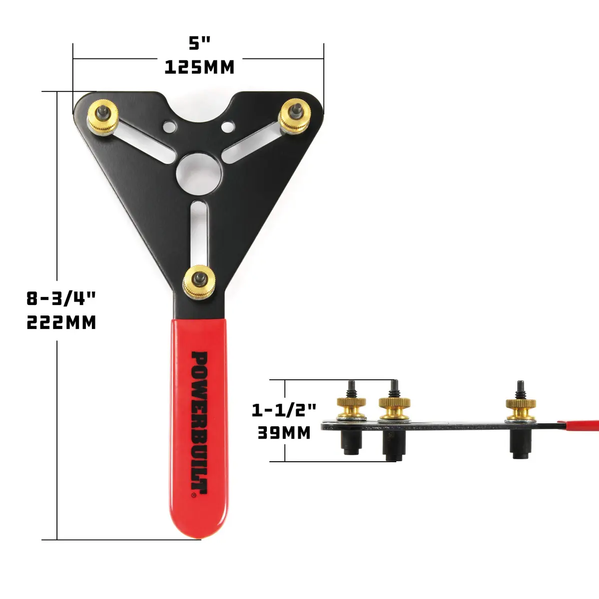 Powerbuilt AC Clutch Holding Tool, Adjustable Pin, Non-Slip Handle | Vehicle Repair - view 3