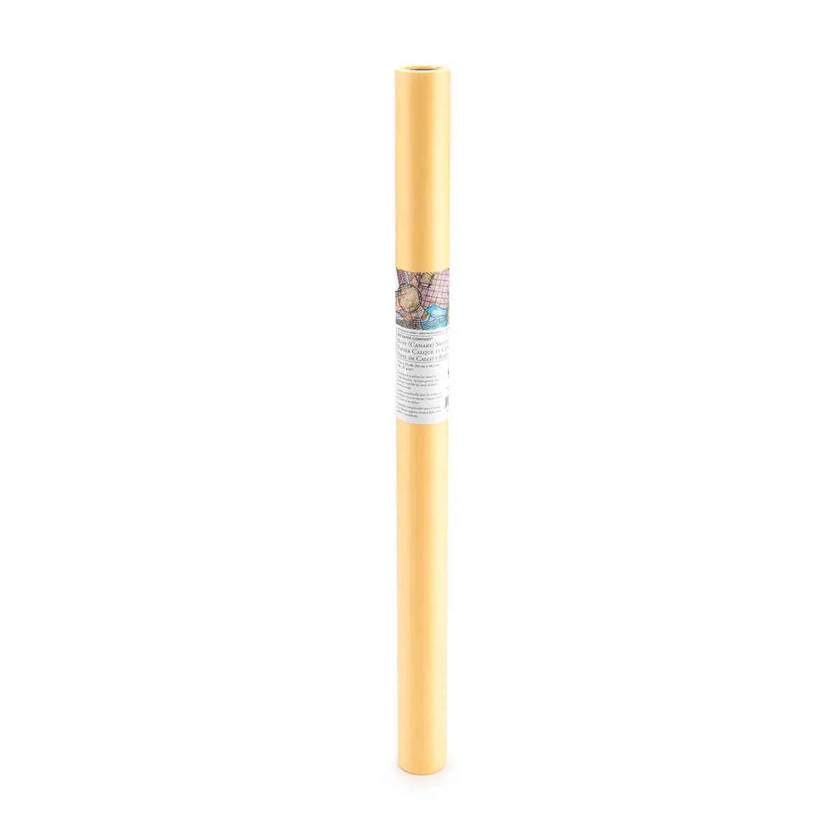 Bee Paper Sketch and Trace Roll, Canary Yellow 45.7 cm x 18.3 m (18" x 20 yds) | Acid-Free Art Paper for Sketching & Tracing - view 2