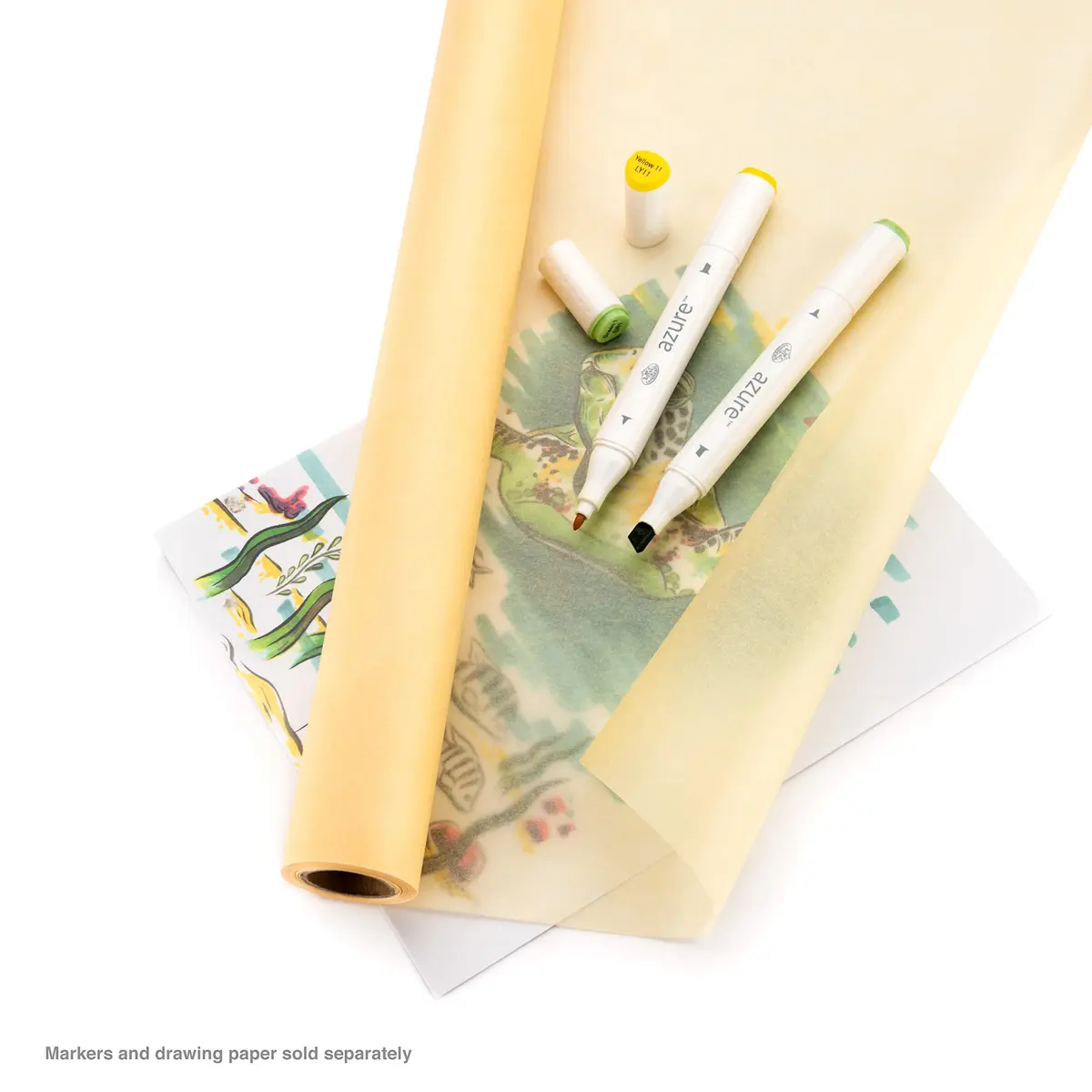 Bee Paper Canary Sketch and Trace Roll 24-Inch x 720-Inch (60 Yards) | High Transparency Drawing Paper - view 6
