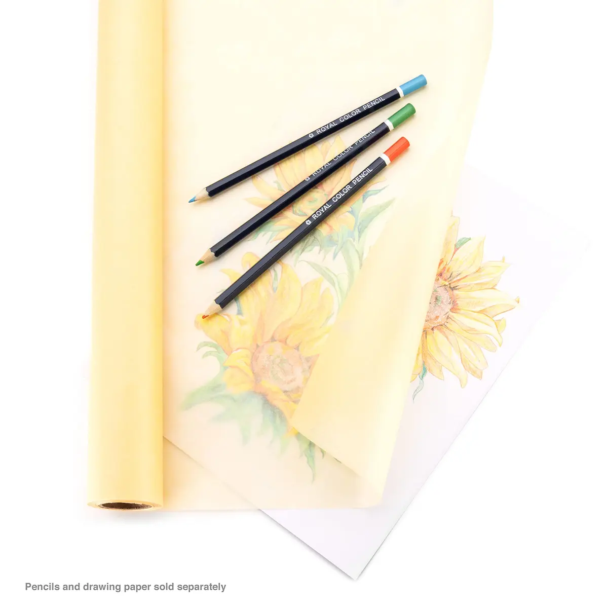 Bee Paper Canary Sketch and Trace Roll 24-Inch x 720-Inch (60 Yards) | High Transparency Drawing Paper - view 4