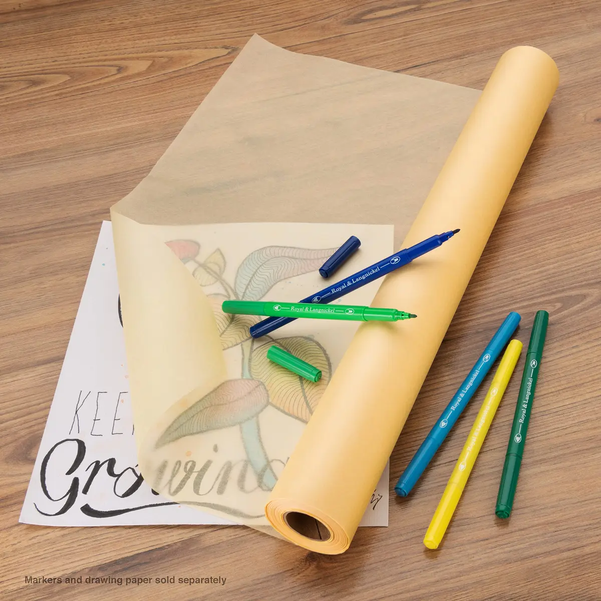 Bee Paper Sketch and Trace Roll, Canary Yellow 12-inch x 50-yard | Acid-Free Drawing Paper for Artists - view 5
