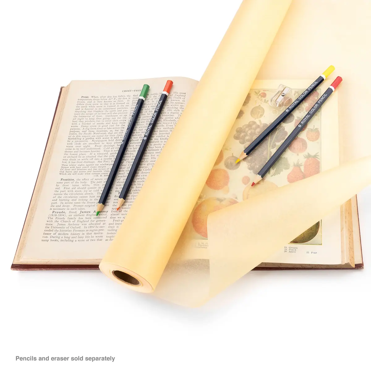 Bee Paper Sketch and Trace Roll, Canary Yellow 12-inch x 50-yard | Acid-Free Drawing Paper for Artists - view 6