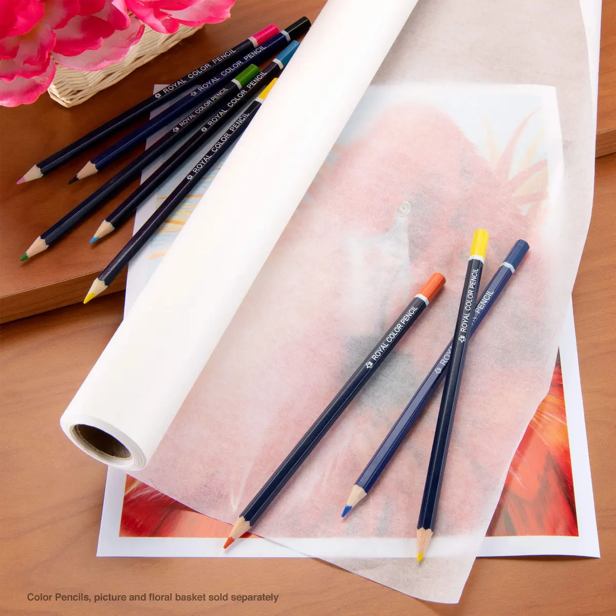Bee Paper 18" x 20 yds Sketch and Trace Roll, White | High-Quality Art Media Paper for Artists - view 5