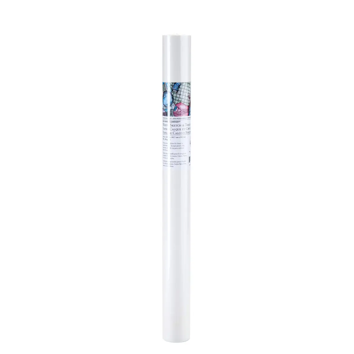Bee Paper 18" x 20 yds Sketch and Trace Roll, White | High-Quality Art Media Paper for Artists - view 3