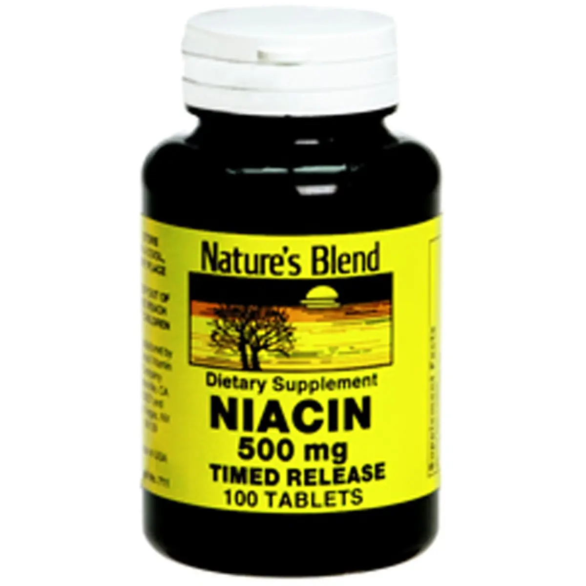 Nature's Blend Niacin Timed Release 500 mg | Heart & Lipid Support (70-120 chars) - view 2