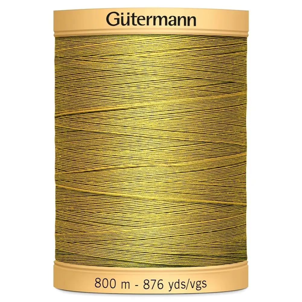 Gütermann Natural Cotton Thread Solids, Sunset Orange, 800m (2625 yd) | 100% Mercerized Cotton for Hand & Machine Sewing - main product image