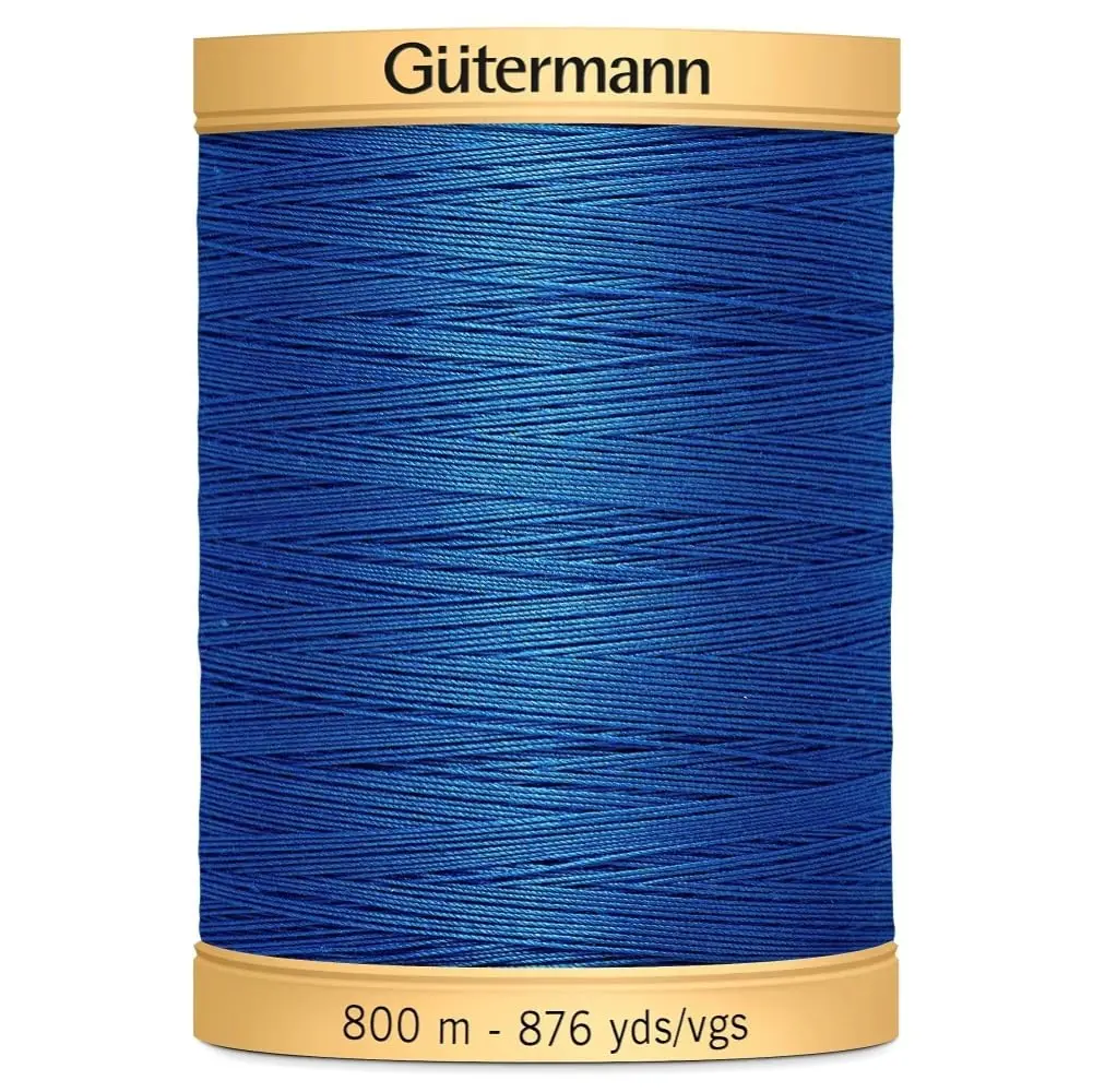 Gütermann Natural Cotton Thread Solids, Sunset Orange, 800m (2625 yd) | 100% Mercerized Cotton for Hand & Machine Sewing - view 2