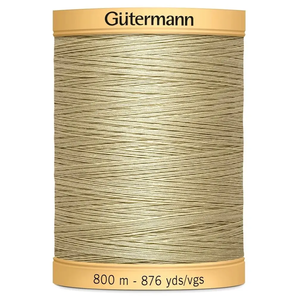 Gütermann Natural Cotton Thread Solids, Sunset Orange, 800m (2625 yd) | 100% Mercerized Cotton for Hand & Machine Sewing - view 3
