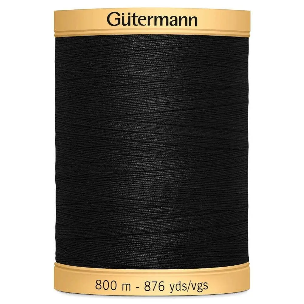Gütermann Natural Cotton Thread Solids, Sunset Orange, 800m (2625 yd) | 100% Mercerized Cotton for Hand & Machine Sewing - view 4