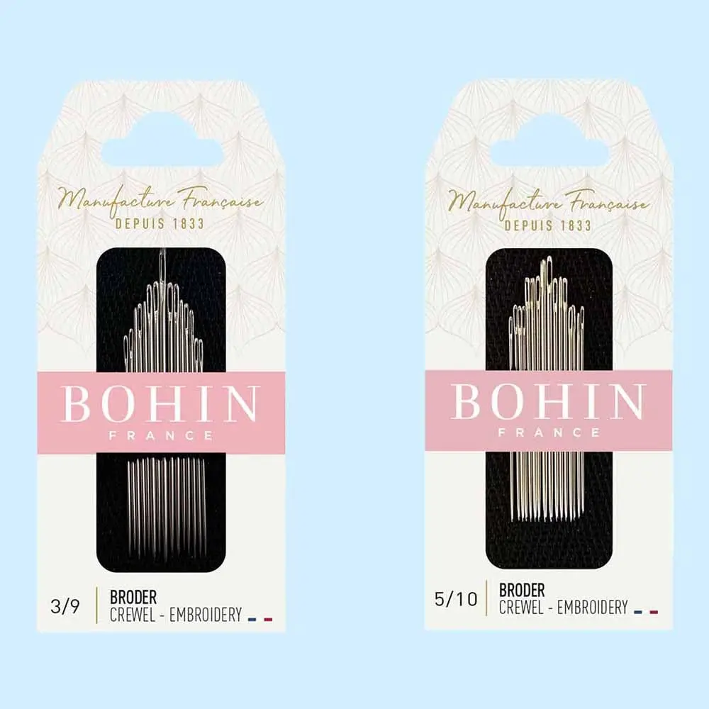 Bohin Crewel Embroidery Needles Size 3/9 | Sharp Metal Needles for Linen Projects - view 3