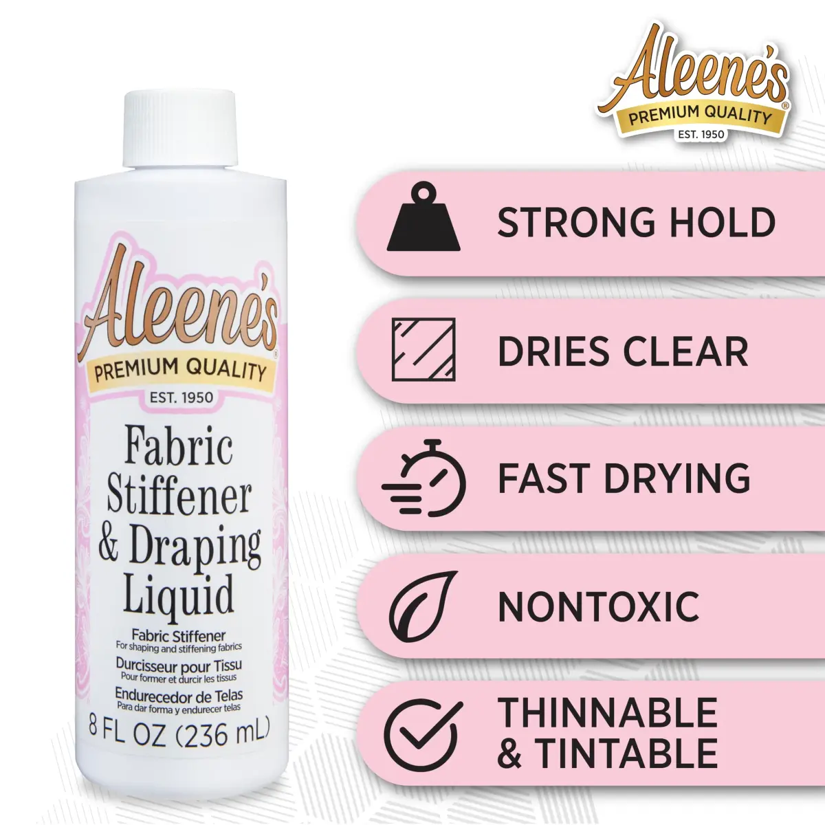 Aleene's Fabric Stiffener and Draping Liquid 237ml (8 fl Oz) | Shapes & Drapes Fabrics for Crafts - view 4