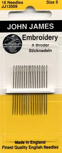 Colonial Needle John James Embroidery Needles Size 9 | Finest English Needles for Hand Sewing - view 2