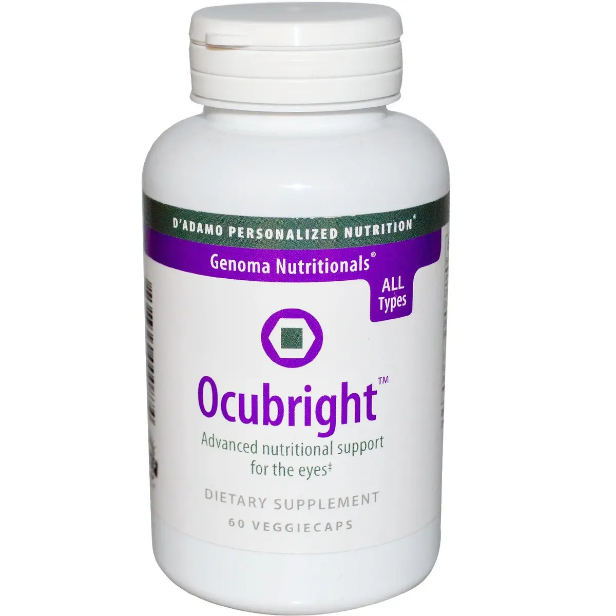 D'Adamo Personalized Nutrition Ocubright 60 Count | Eye Support & Dietary Supplement - main product image